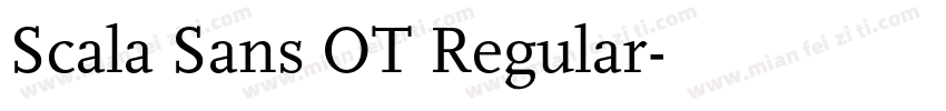 Scala Sans OT Regular字体转换
